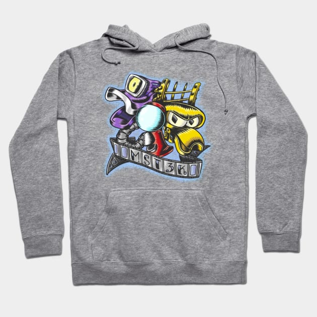 Robot Roll Call Hoodie by picklenickel